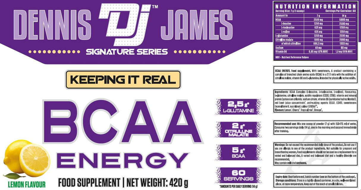 BCAA Energy | z L-glutaminom in L-citrulinom malate-420 gramov