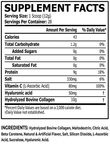 Kolagen | s hialuronsko kislino in vitaminom C - 336 gramov
