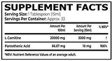 L -karnitin tekočina 3000 mg - 500 ml