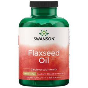 Flaxseed Oil 1000 mg - 200 Gel Capsules - Nutra Best Europe