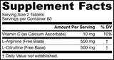 Arginin -citrulinski vzdržljivost - 120 tablet