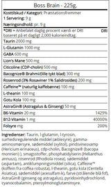 Šef možgane | Nootrop z Bacopa, Rhodiola & Lion's Mane - 225 gramov