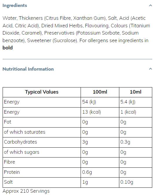Skinny Sirup | Česen in zelišče - 425 ml