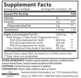 Aqua Biome omega -3 klasična moč 1200 mg - 60 gel kapsul