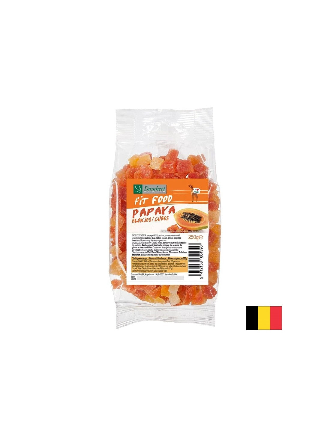 Suho papajo sadje, narezano, 250 g