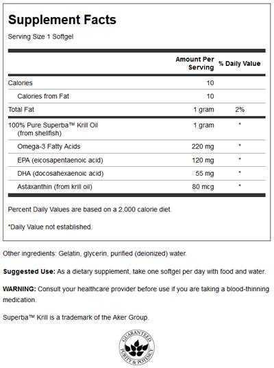100% čiste krilske olje 500 mg - 60 mehkihgelov