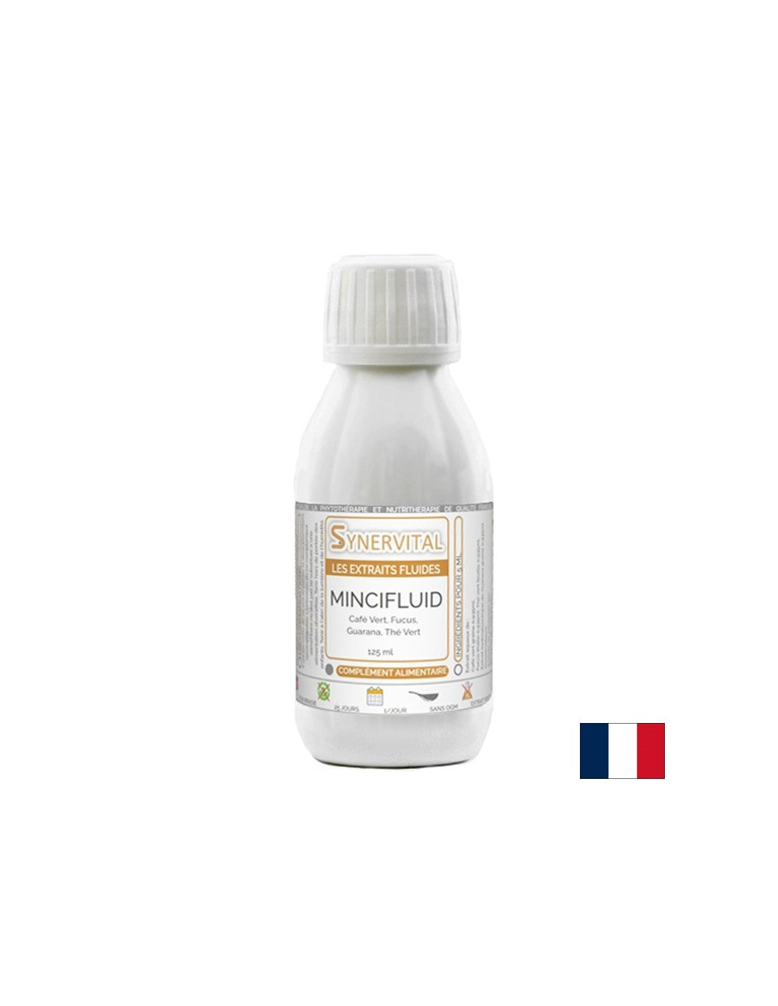 Tekoči zeliščni koncentrat za izgubo teže mincifluid, 125 ml