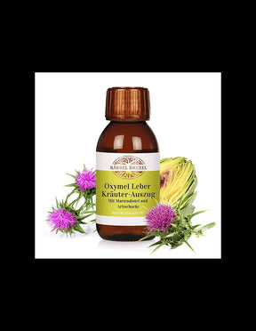Liquid formula for the liver and gallbladder - Oxymel - with milk thistle, artichoke and dandelion, 100 ml - Nutra Best Europe