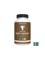 Goveje ledvice živali, hranjenih s travo (Bio), 180 kapsul <tc>Nordic Kings</tc>