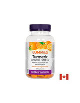Kurkuma Curcumin Gummies / Kurkuma, 120 žele tablet z okusom pomaranče <tc>Webber Naturals</tc>