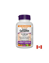 Kurkuma Curcumin Ultra Strength / Kurkuma in črni poper, 32.500 mg, 30 kapsul <tc>Webber Naturals</tc>