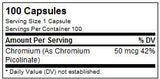 Krom picolinate 50 mcg - 100 kapsul