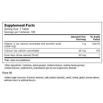 Vitamin C pufer 1000 mg 100 tablet