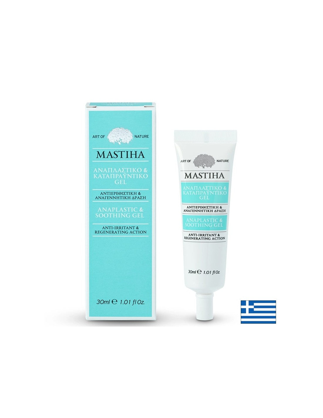 Obnovitveni in pomirjevalni gel z <tc>Mastiha</tc> za suho in razdraženo kožo, 30 ml <tc>Mastiha</tc>