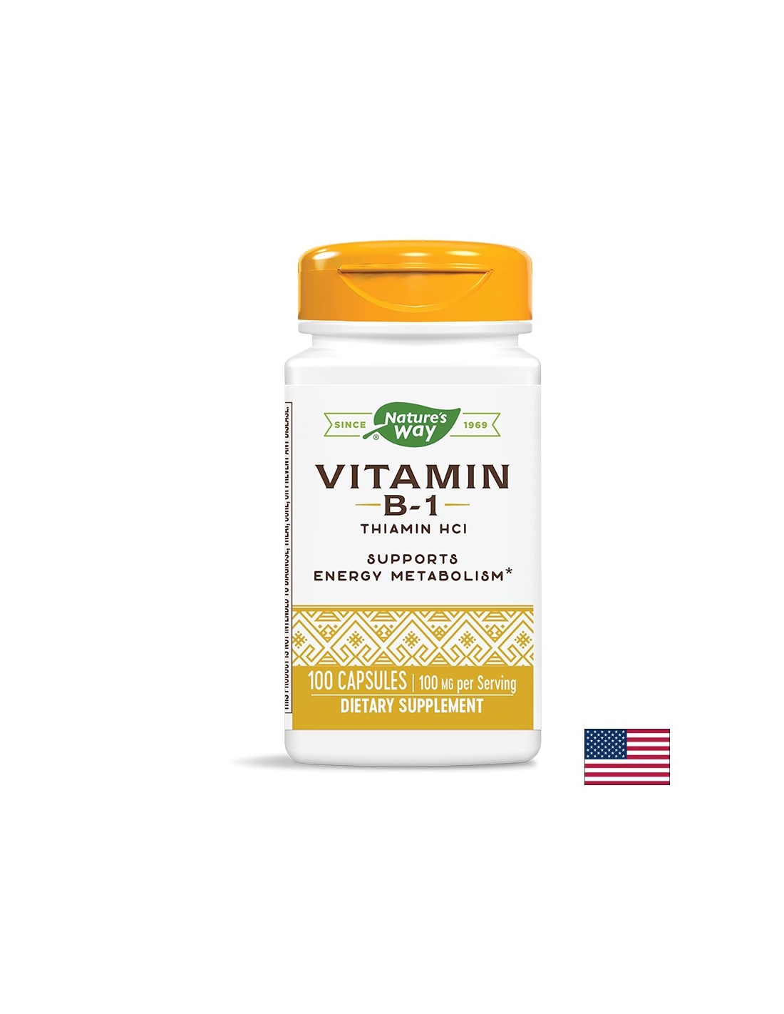 Vitamin B1 100 mg - 100 kapsul