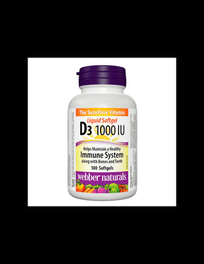 Vitamin D3 1000 IU - Vitamin D3, 180 softgel capsules - Nutra Best Europe