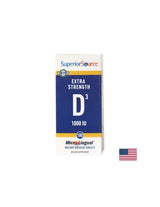 Vitamin D3 25 µg - kostni sistem in imunost, 100 podjezičnih tablet <tc>Superior Source</tc>