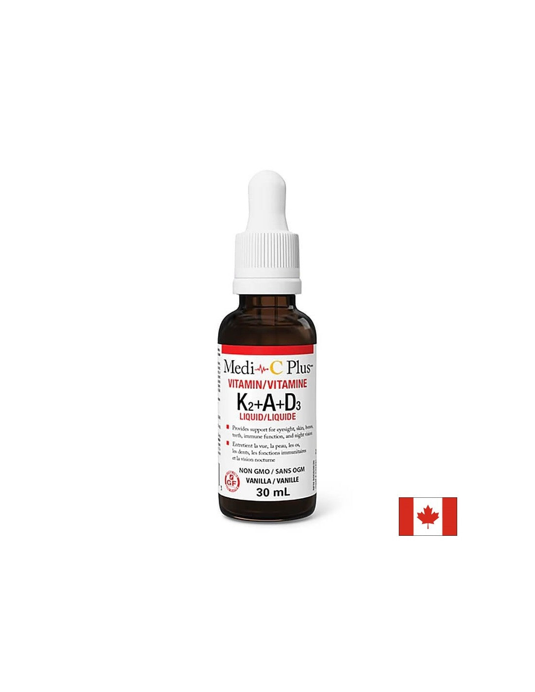 Zdrave kosti in preprečevanje osteoporoze - Vitamin K2+ A+ D3, 30 ml <tc>Natural Factors</tc>