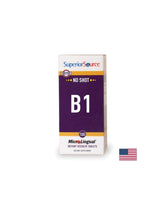 Vitamin B1 (tiamin monitrat) - Živčni sistem in zdravje srca in ožilja, 100 mg x 100 podjezičnih tablet <tc>Superior Source</tc>