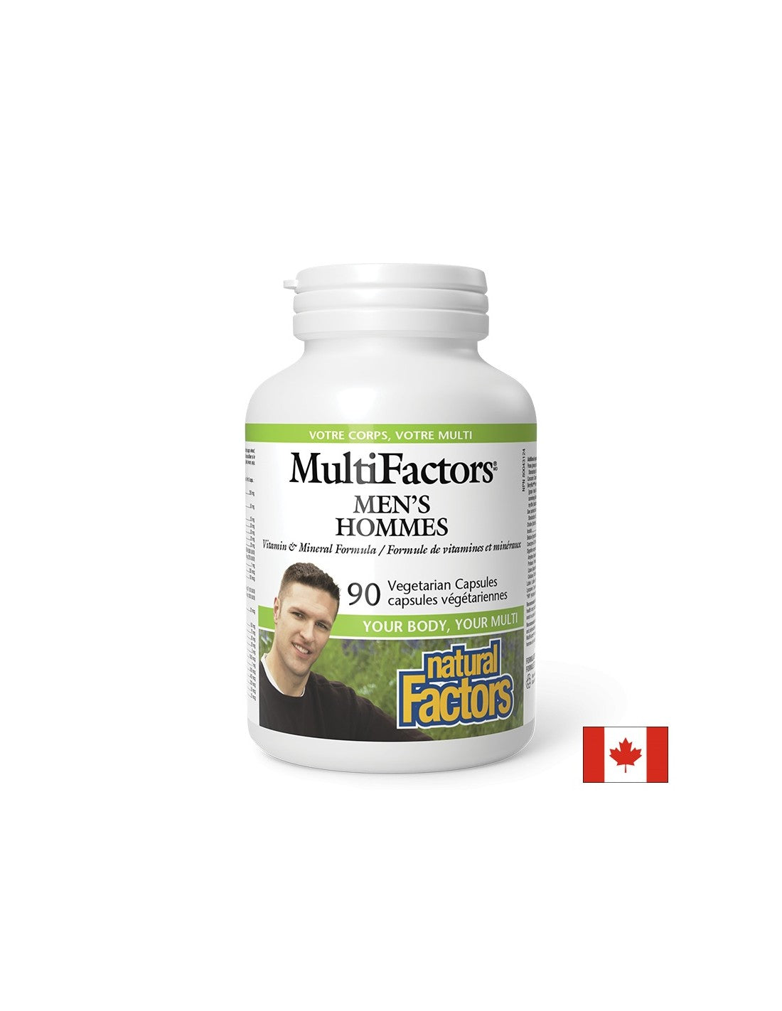 Vitamini in minerali za moške MultiFactors, 90 V kapsul <tc>Natural Factors</tc>