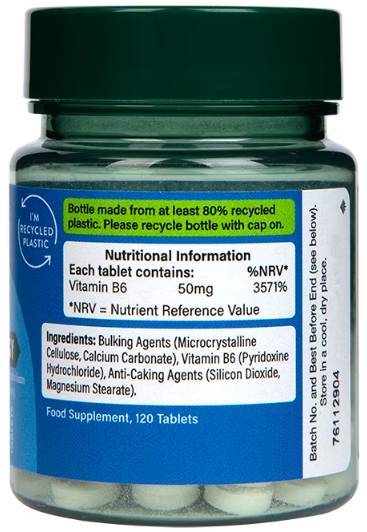 Vitamin B6 / piridoksin 50 mg - 100 tablet