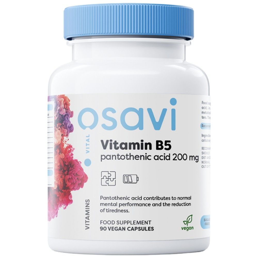 Vitamin B5 | Pantotenska kislina 200 mg - 90 kapsul