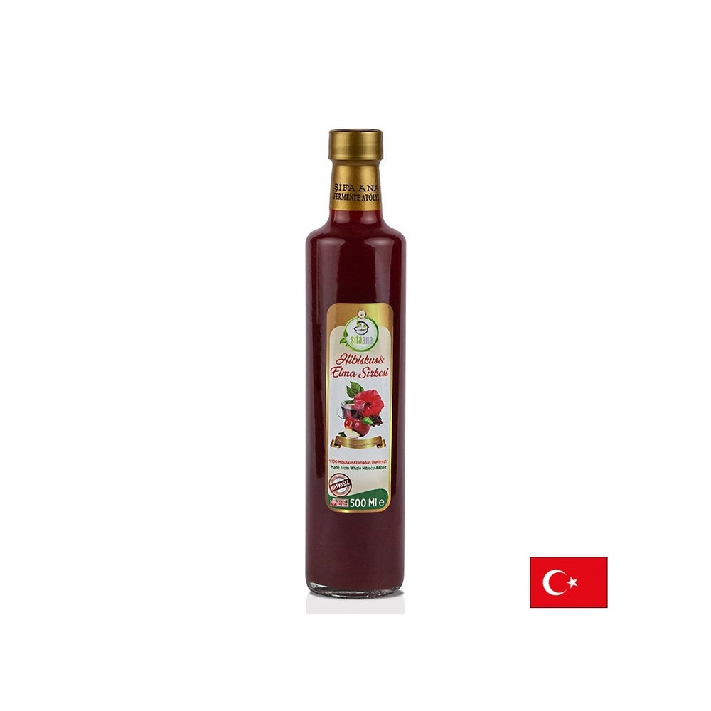 Naravni jabolčni kis s hibiskusom - krvni tlak in nadzor holesterola, 500 ml