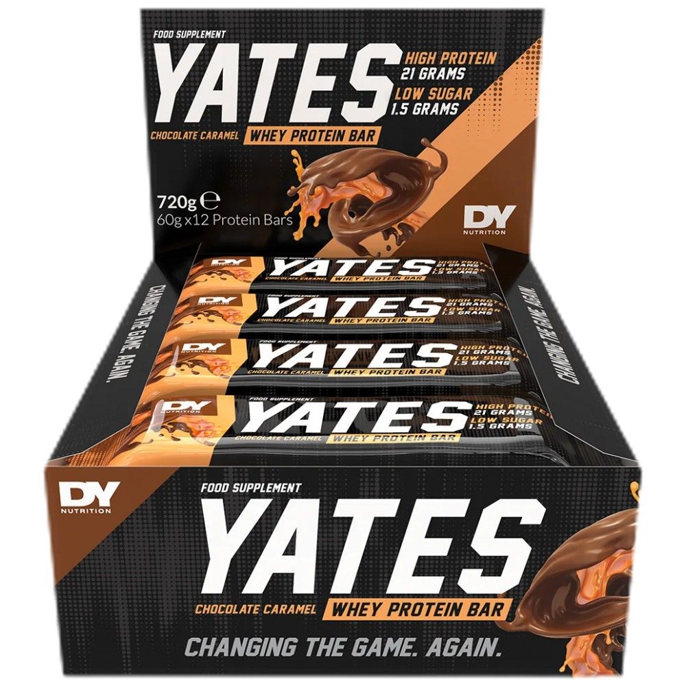 Yates Whey Protein Bar | Brez sladkorja - 12 x 60 gramov