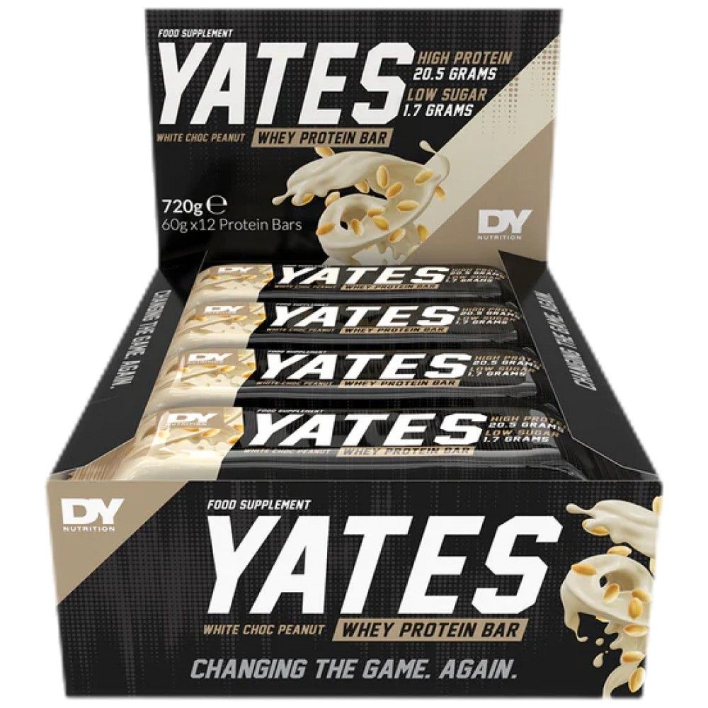 Yates Whey Protein Bar | Brez sladkorja - 12 x 60 gramov