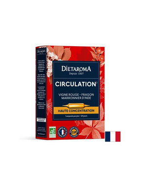 For good circulation (red vine, horse chestnut and prickly pear), 20 drinking ampoules - Nutra Best Europe