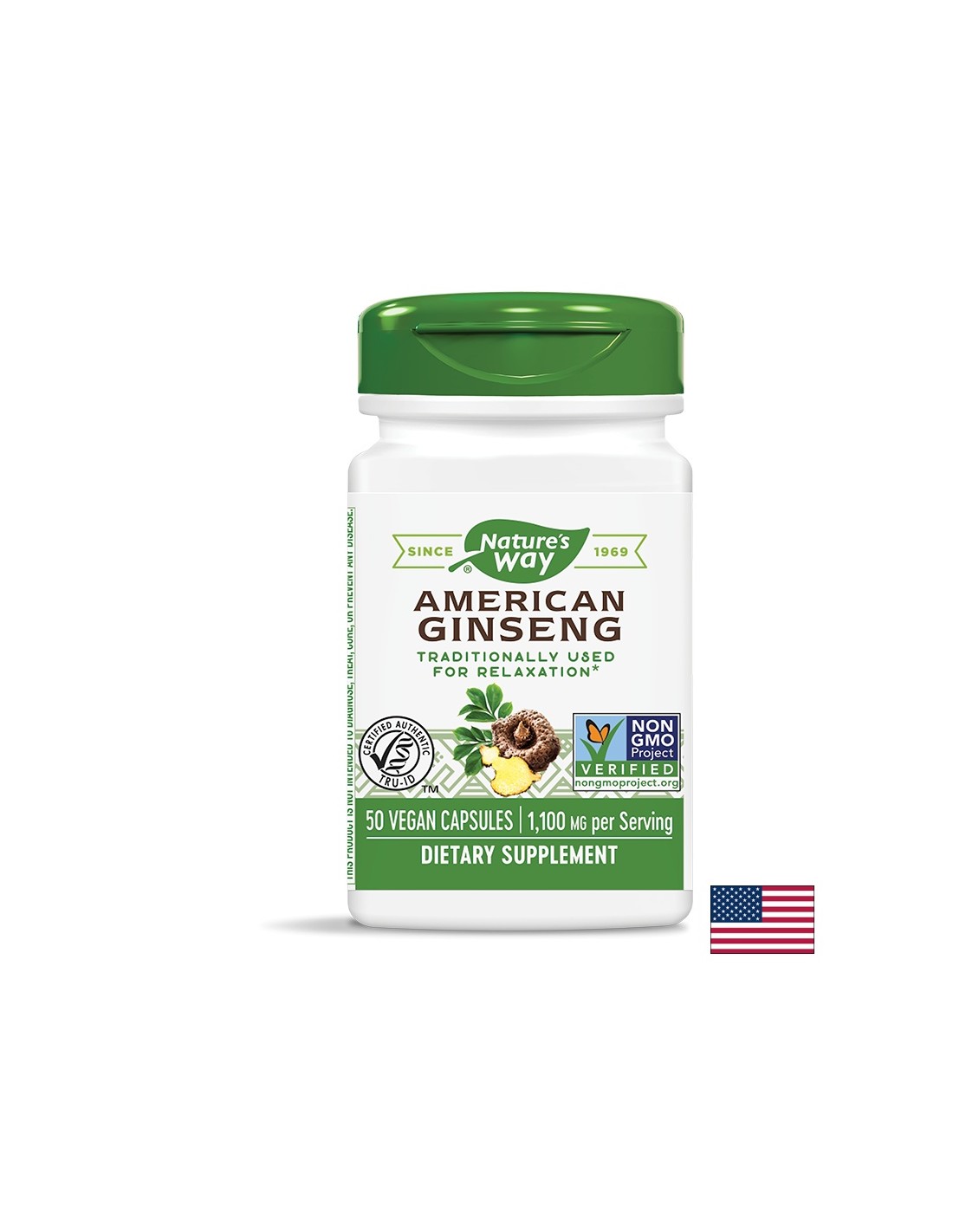 Ameriški ginseng 550 mg - 50 kapsul