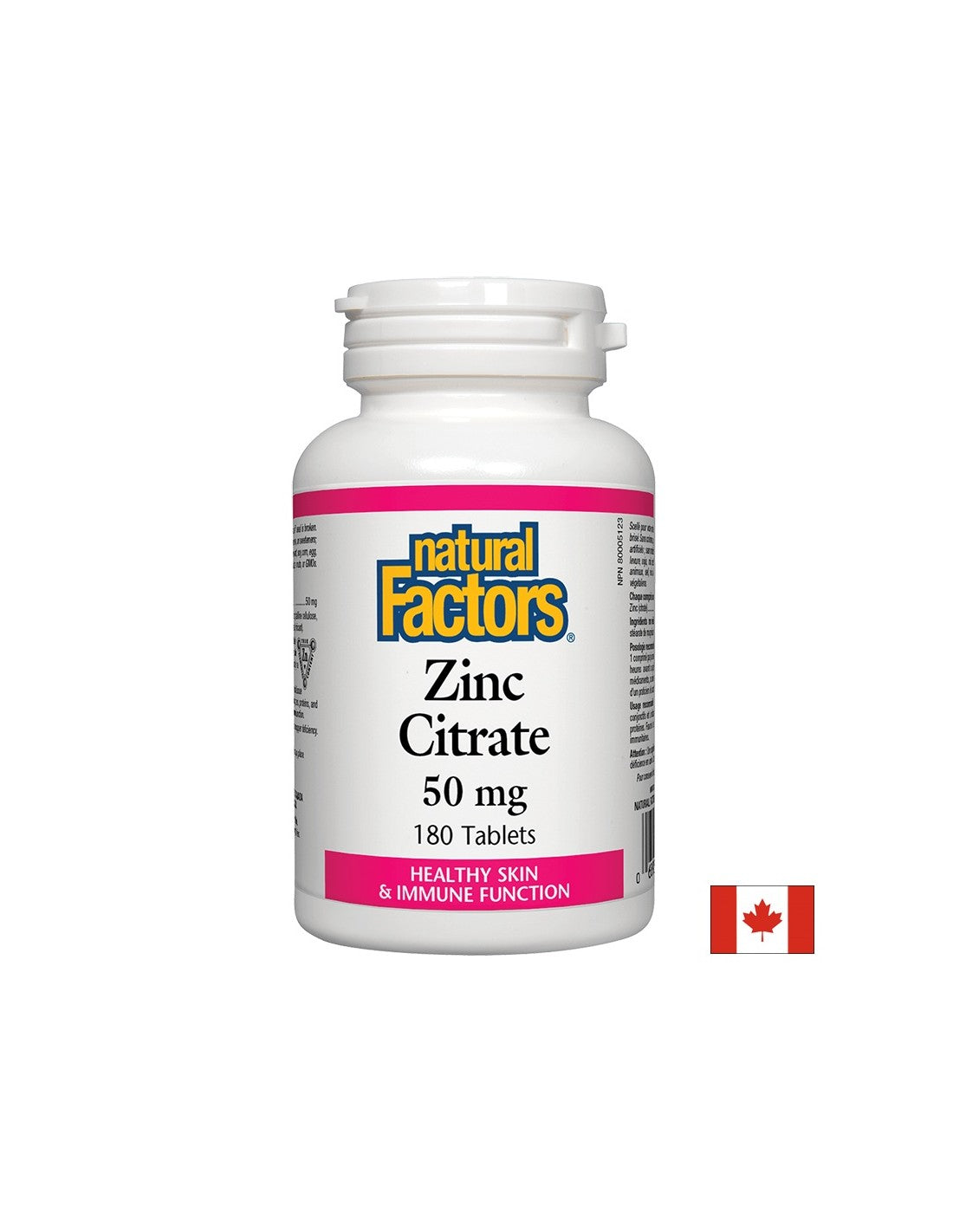 Cinkov citrat / Cink (citrat) 50 mg x 180 tablet <tc>Natural Factors</tc>