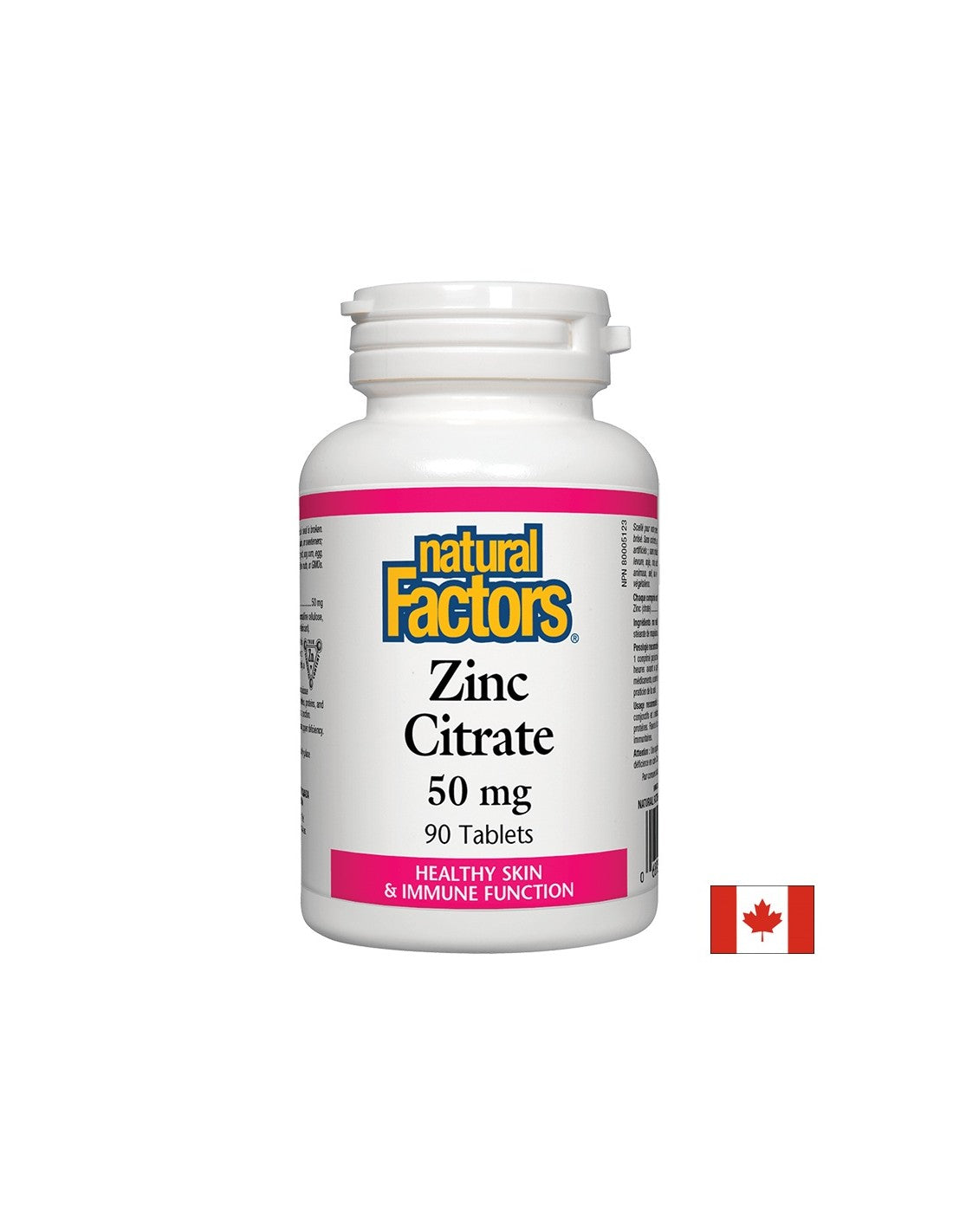 Cinkov citrat / Cink (citrat) 50 mg x 90 tablet <tc>Natural Factors</tc>