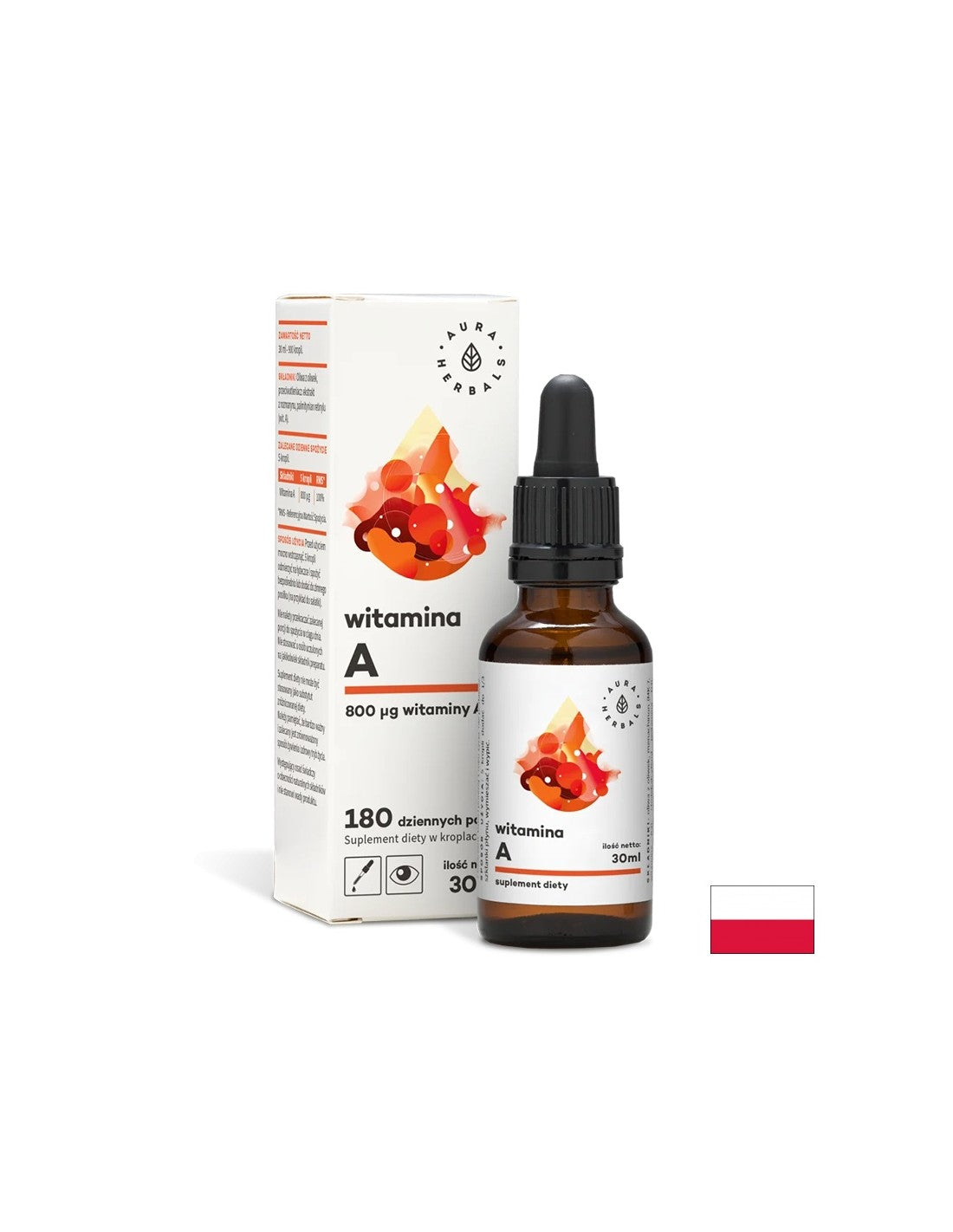 Vid in imuniteta - vitamin A, 30 ml kapljic <tc>Aura Herbals</tc>